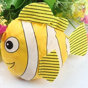 2017 New 10 Colors Tropical Fish Foldable Eco Reusable Shopping Bags 38cm x58cm GB021