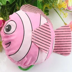 2017 New 10 Colors Tropical Fish Foldable Eco Reusable Shopping Bags 38cm x58cm GB021