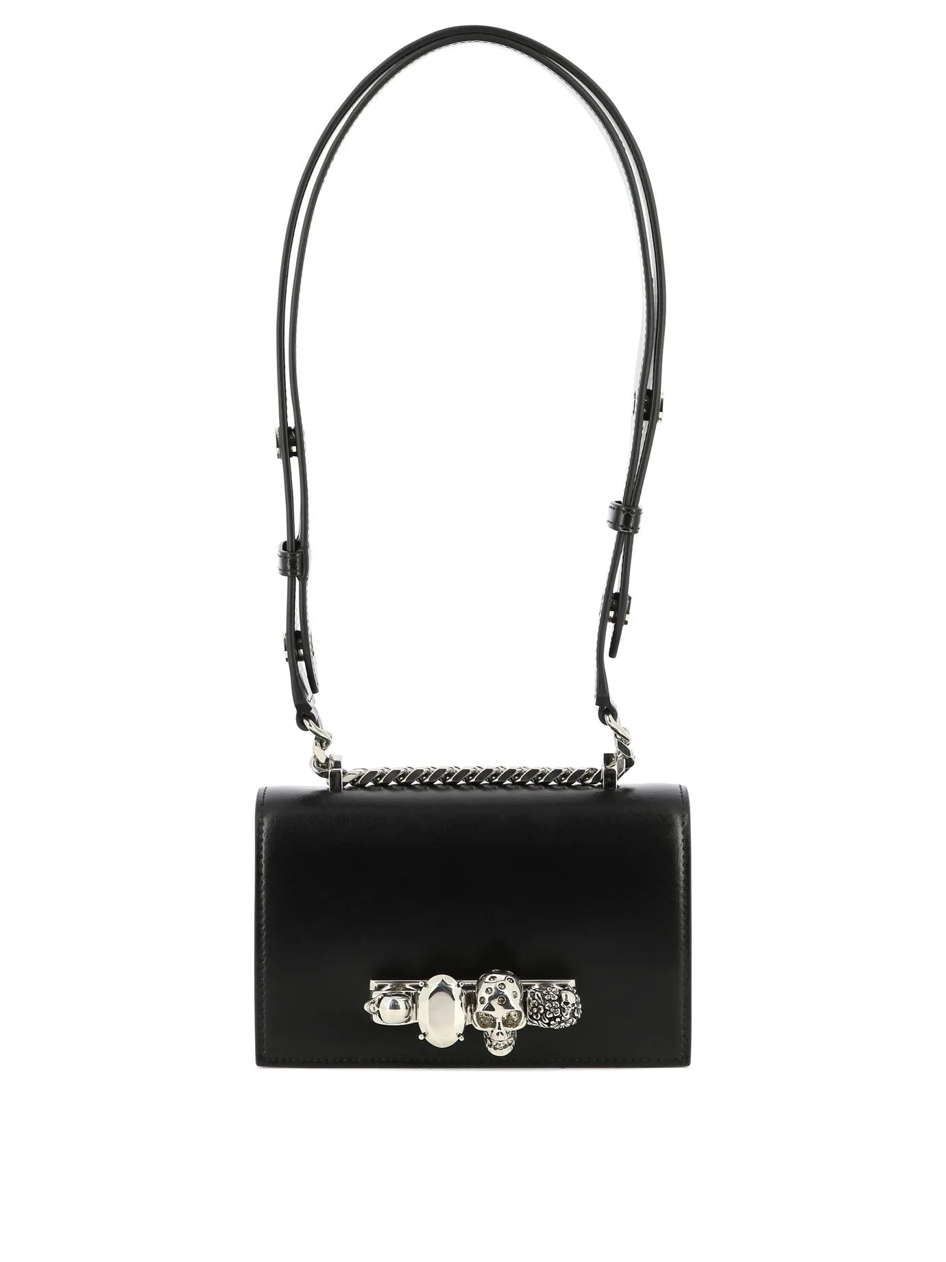 Alexander McQueen The Biker Mini Jewelled Crossbody Bag