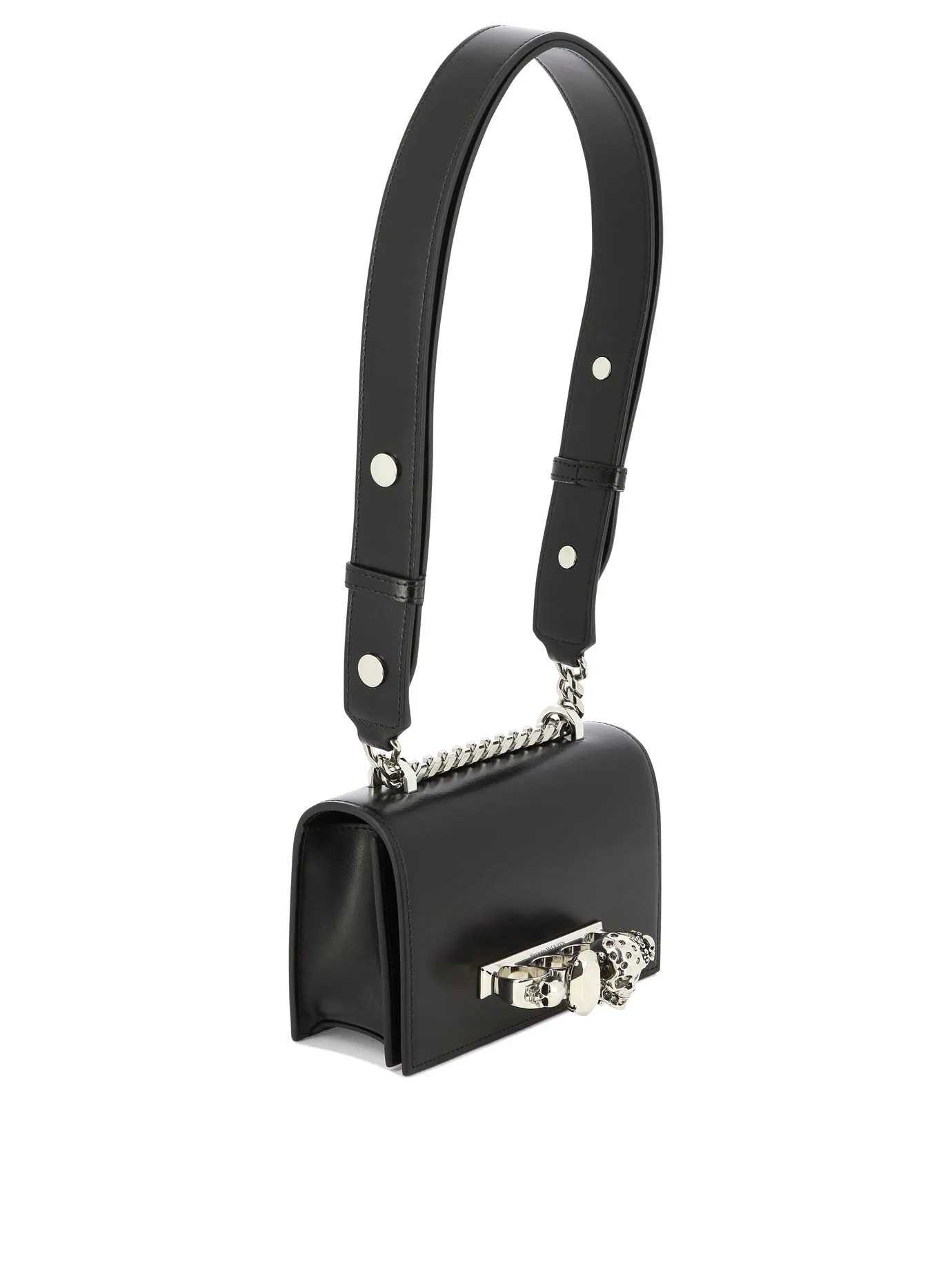 Alexander McQueen The Biker Mini Jewelled Crossbody Bag