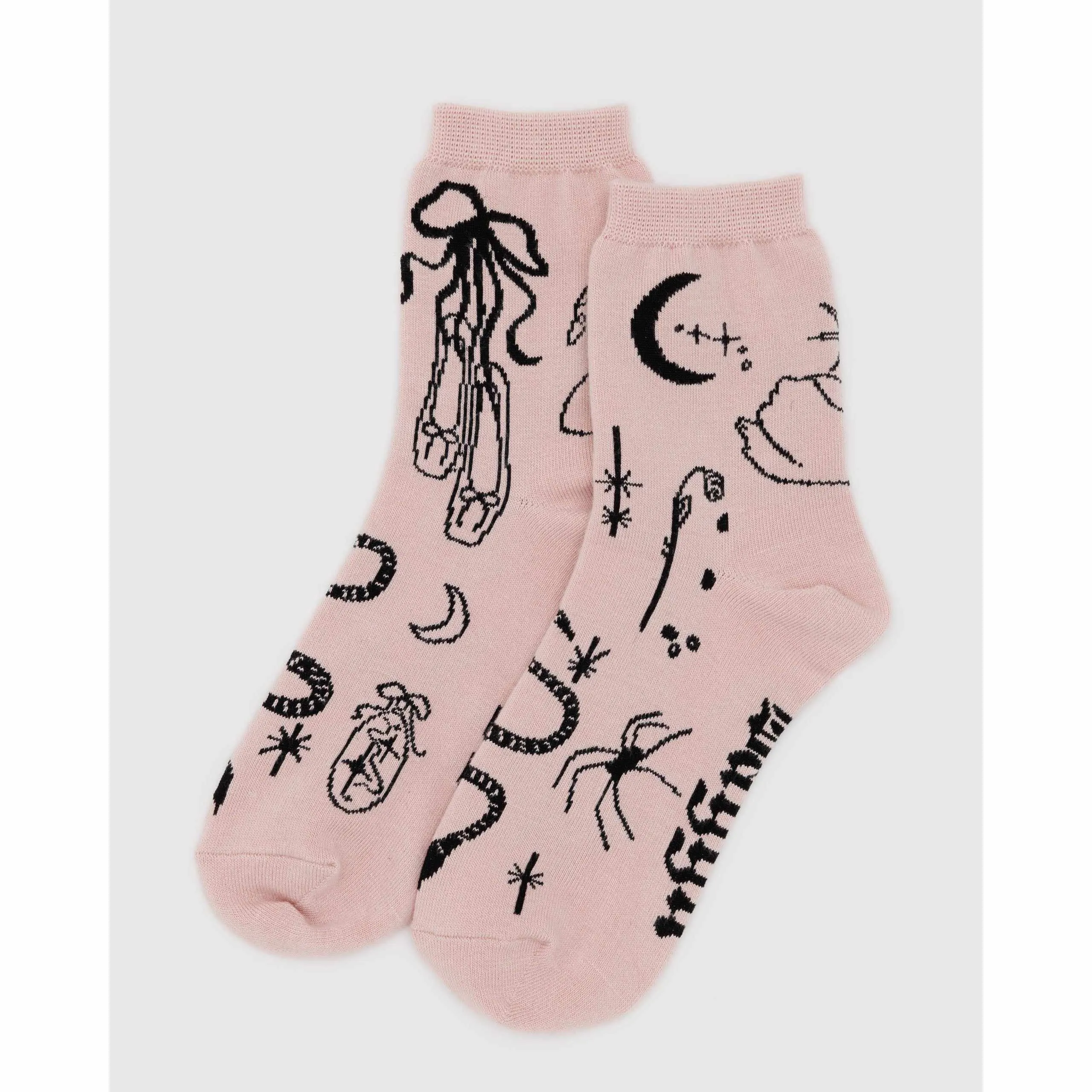 Baggu - Adult crew socks - Ballet Icons