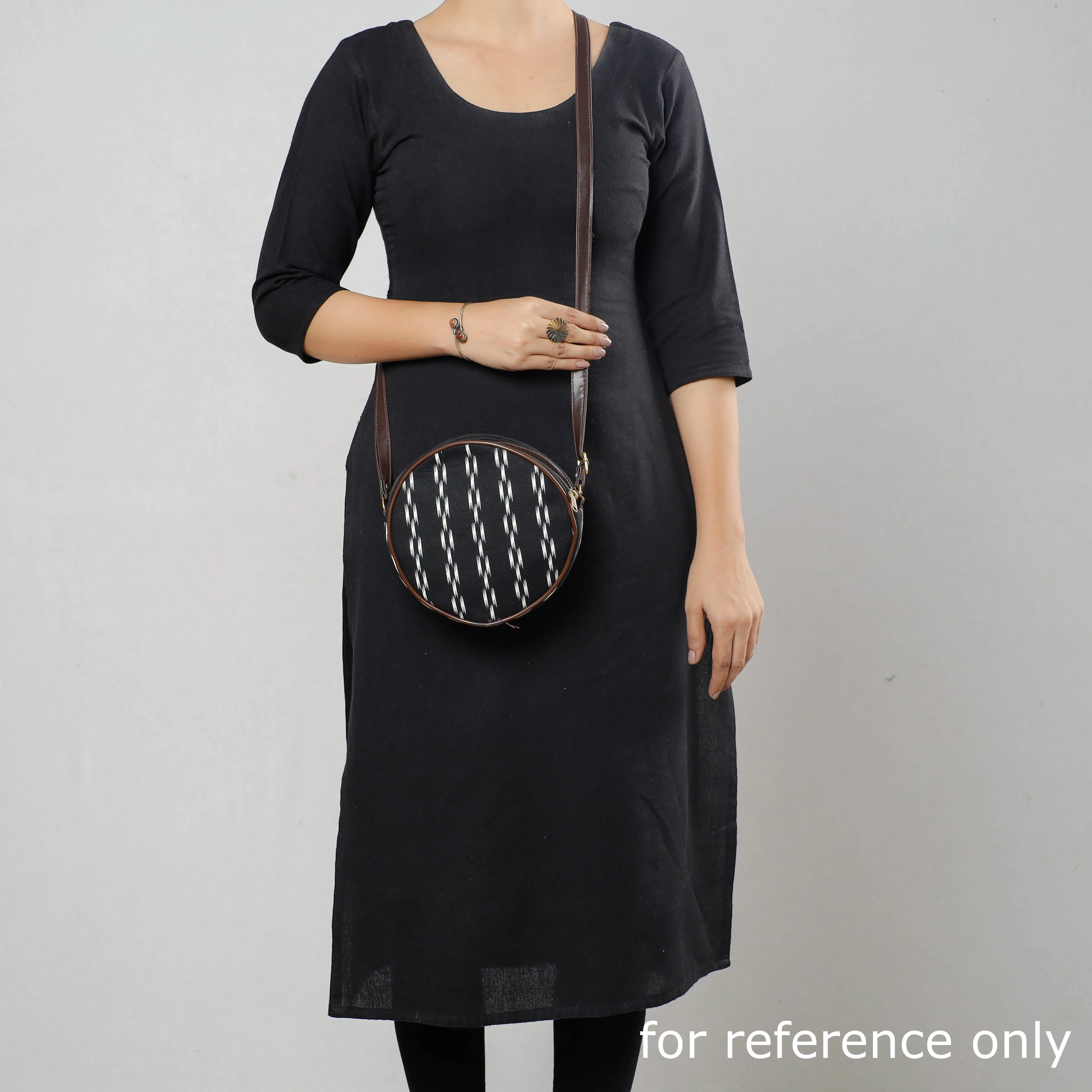 Black - Kutch Handcrafted Cotton Sling Bag