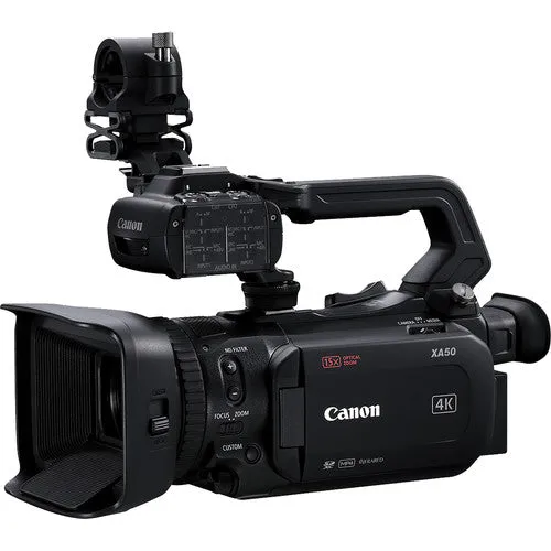 Canon XA50 Professional UHD 4K Camcorder with 128GB Starter Bundle USA