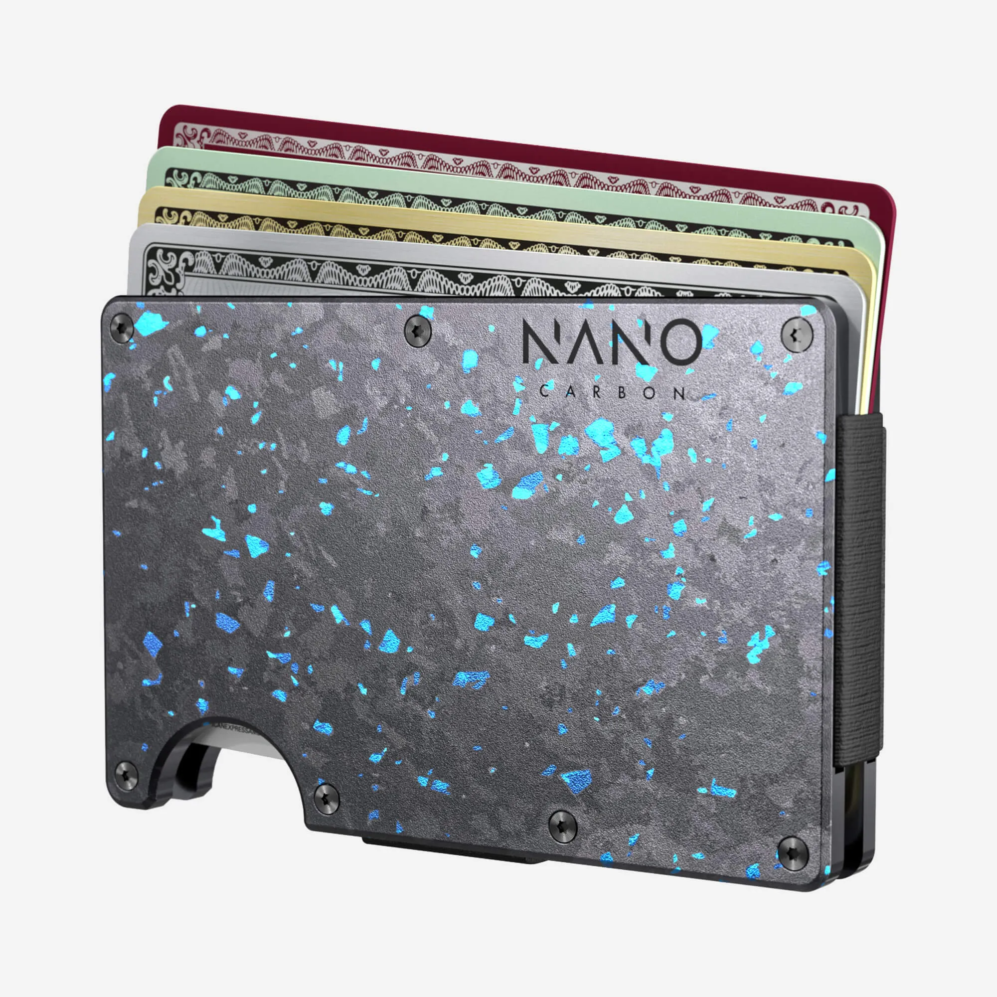 Cash Strap Wallet (Nero/Azzuro)