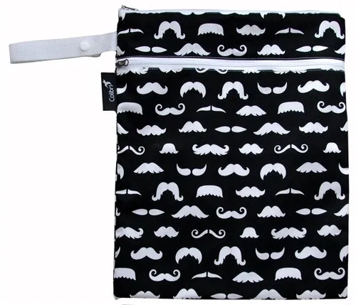 Colibri Reusable Double Duty Wet Bags - Mustaches