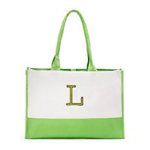 COLORBLOCK TOTE - GRASS GREEN