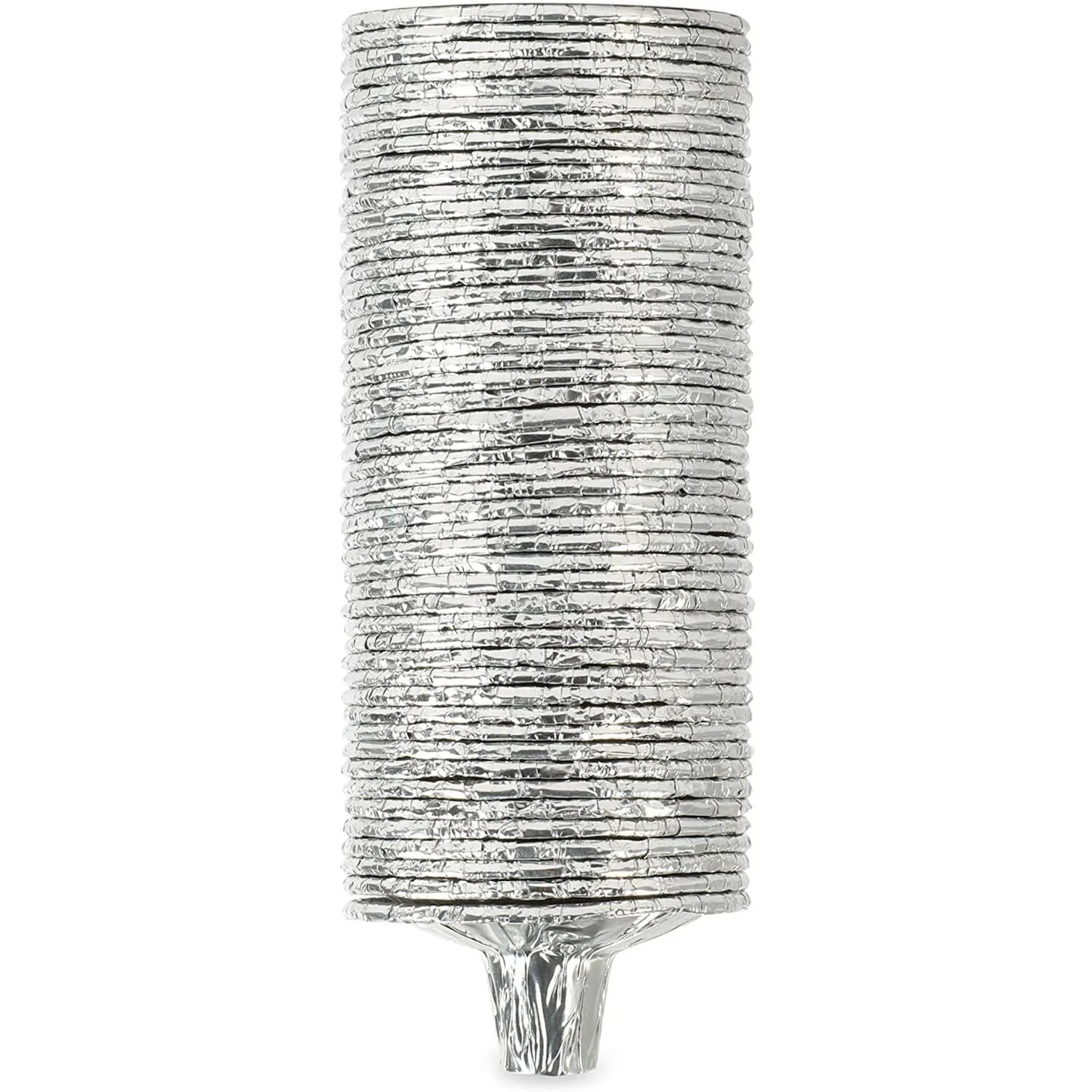 Disposable Aluminum Candlesticks for Shabbat and Funeral Procession (2 76 inches, pack of 200 pcs. )