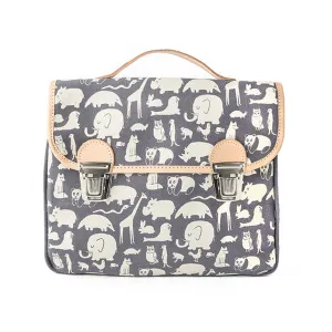 Fanny And Alexander Satchel Animal Print – Blue