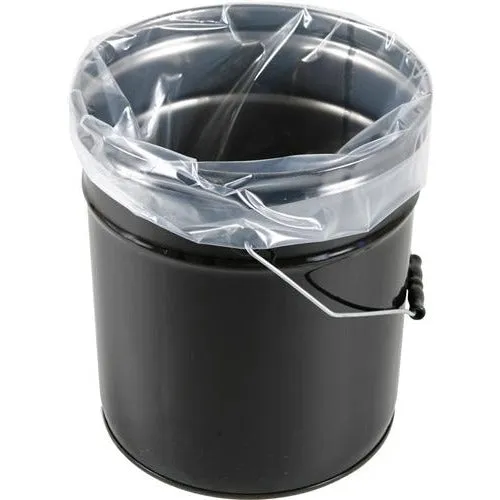 Flexible Round Bottom Plastic Bucket Liners - 18 x 15 - 5 Gallon