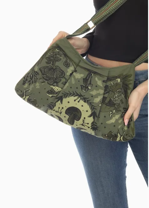 Floral Mushroom Print Purse