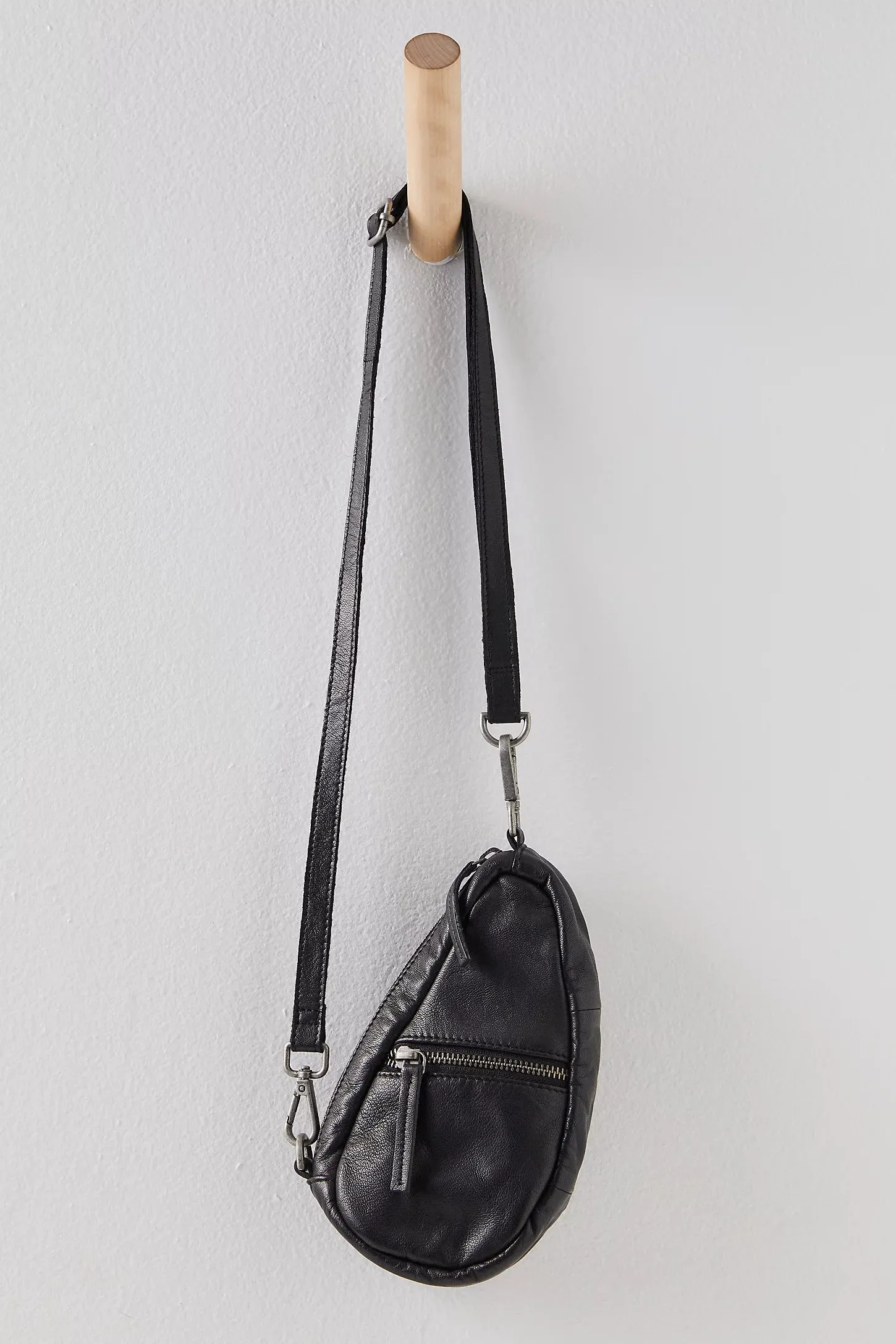 Free People Mini Leather Coffee Date Crossbody