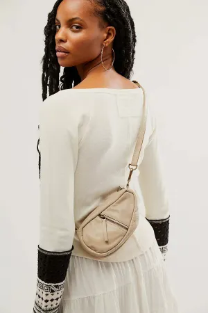 Free People Mini Leather Coffee Date Crossbody