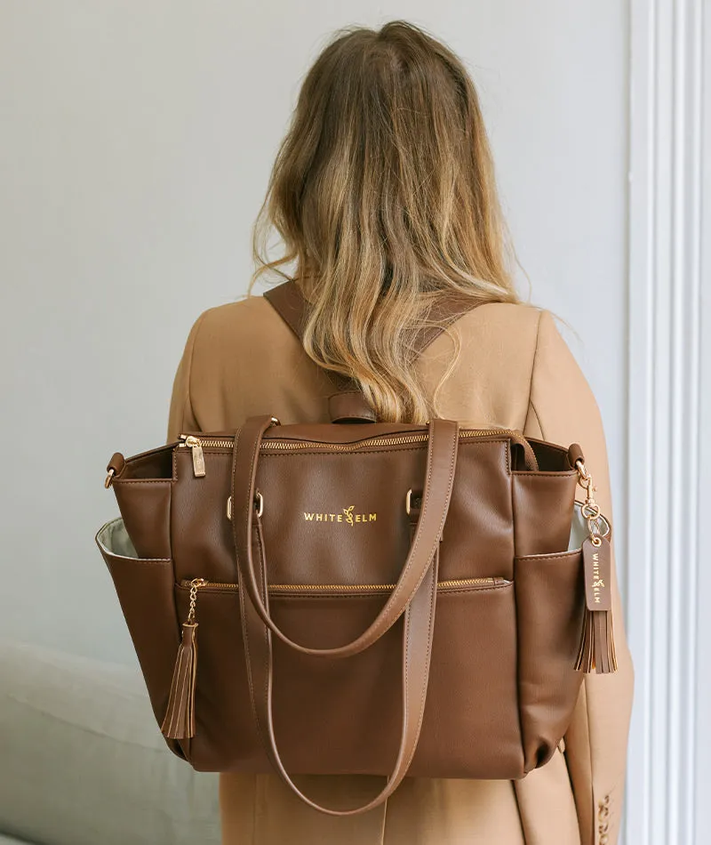 Gemini Convertible Backpack - Coffee Brown