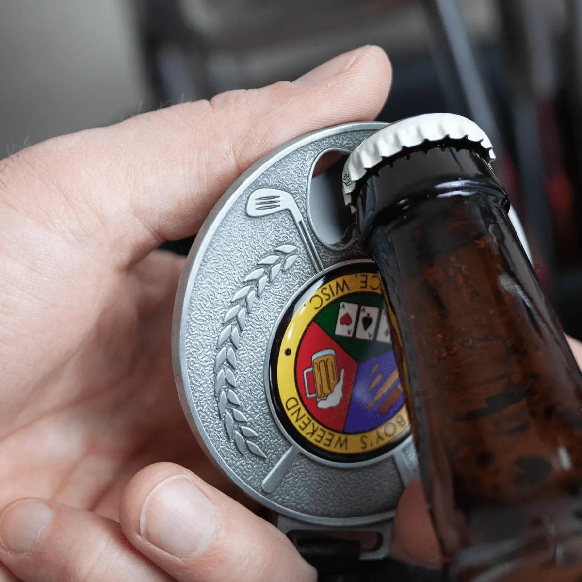 Golf Bag Tag Bottle Opener