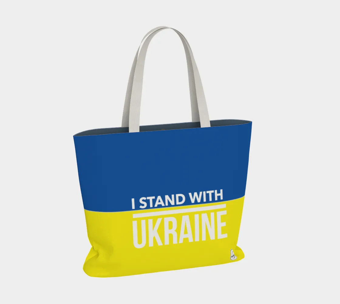 I stand with Ukraine Unisex Tote Bag