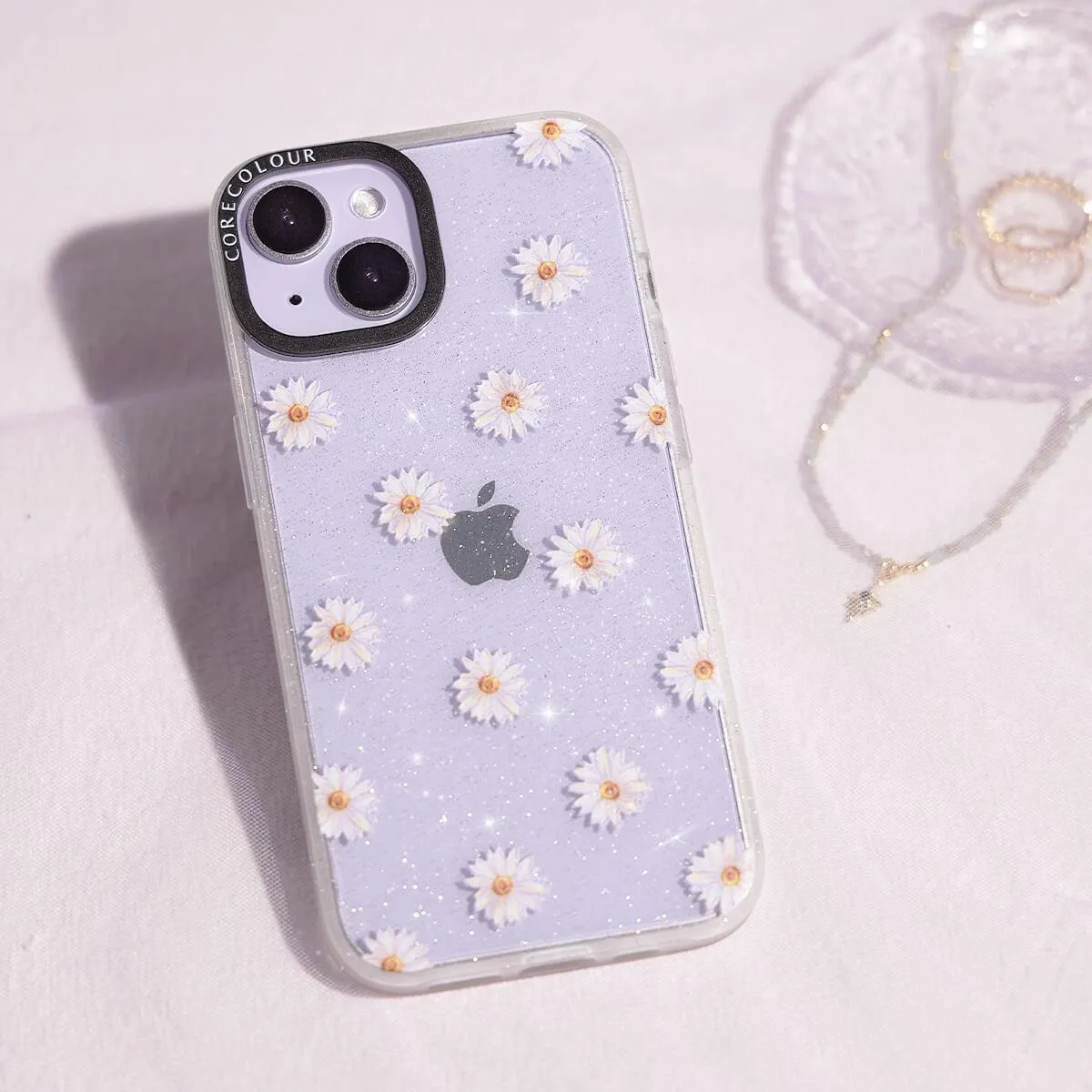 iPhone 12 Pro Oopsy Daisy Glitter Phone Case MagSafe Compatible