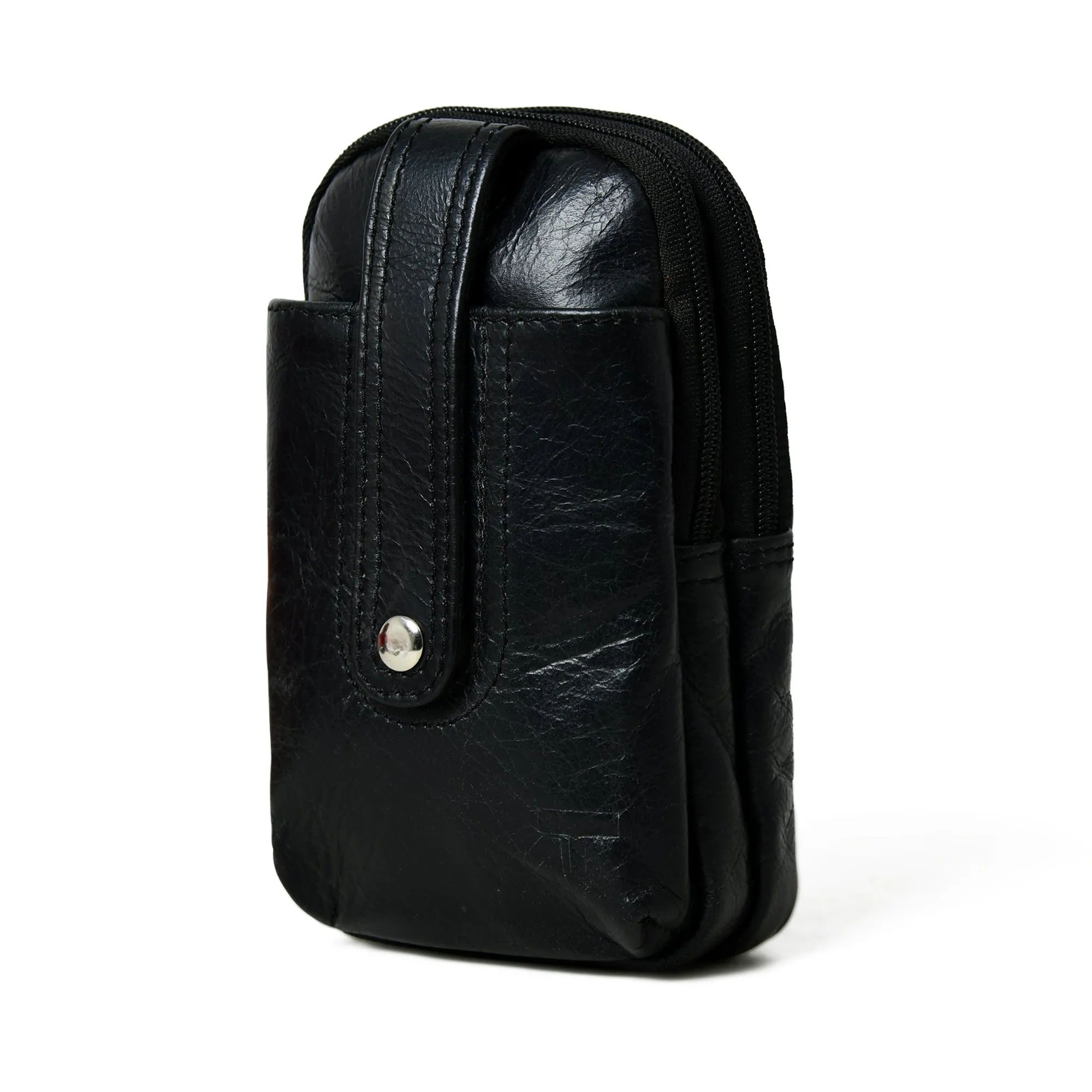 Jet-Set Organizer: Leather Phone Pouch