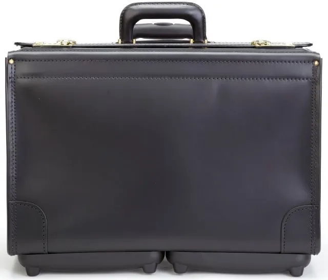 Korchmar LITIGATOR C1084-20 Leather 20" Wheeled Catalog Case