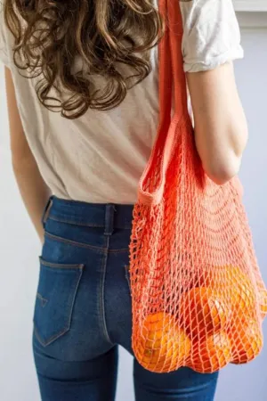 Le Marche Coral Net Shopping Bag