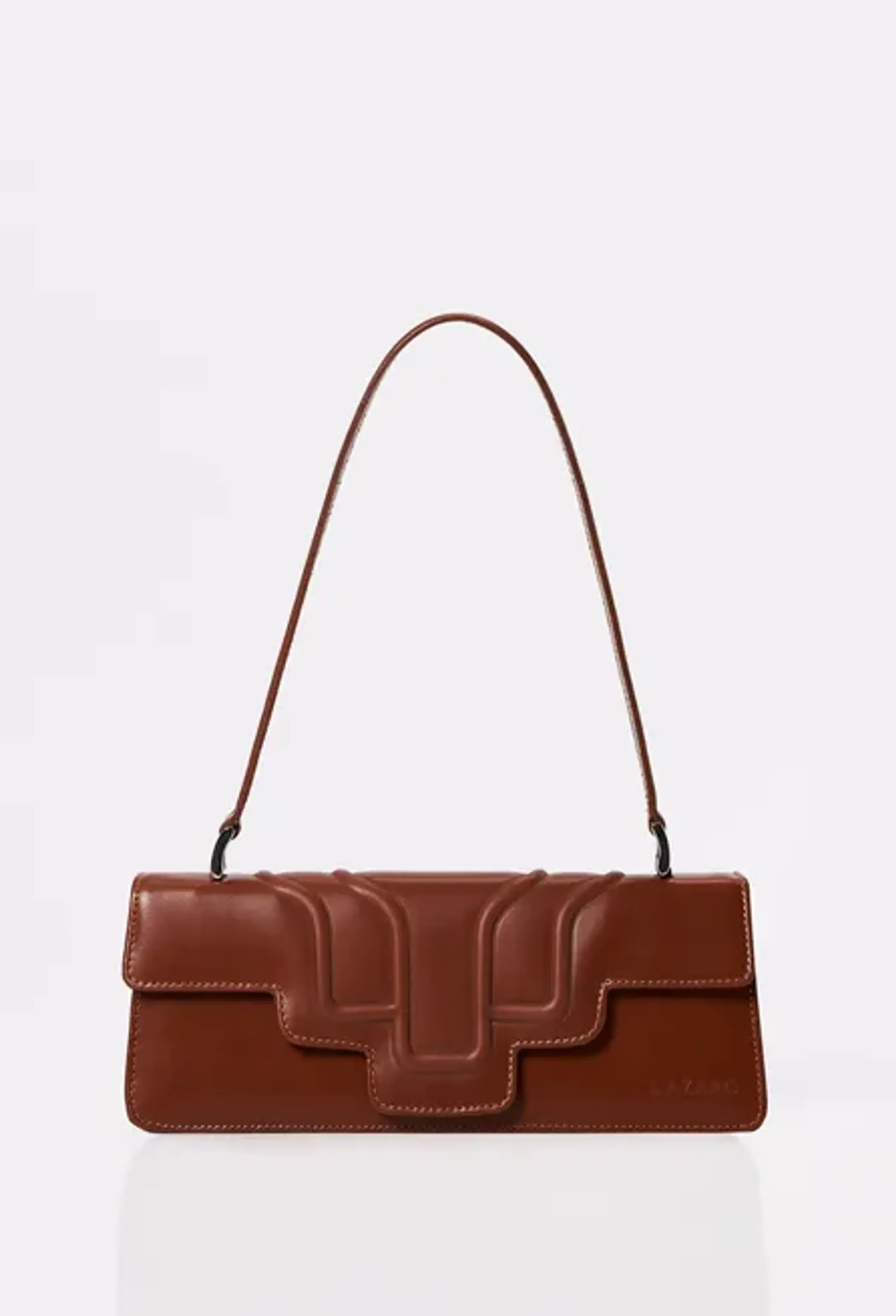 Leather Shoulder Flap Bag 'Hilda'