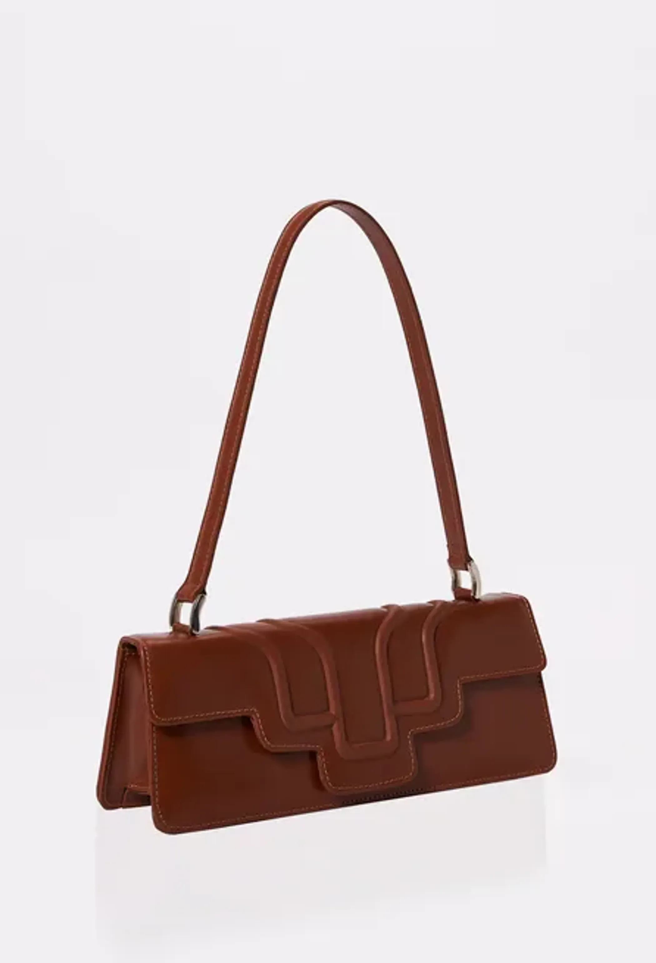 Leather Shoulder Flap Bag 'Hilda'