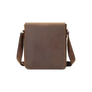 LeatherLux Crossbody Zipper Bag