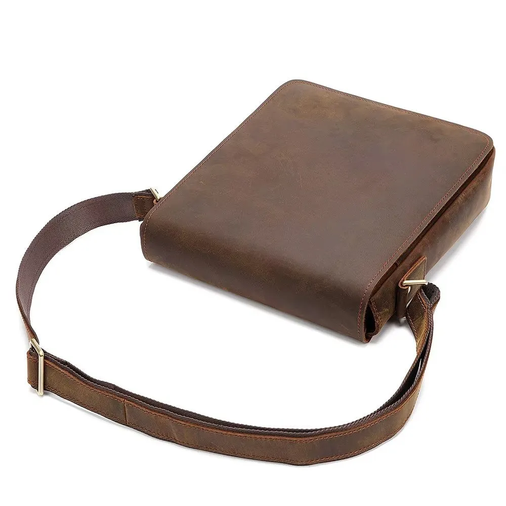 LeatherLux Crossbody Zipper Bag