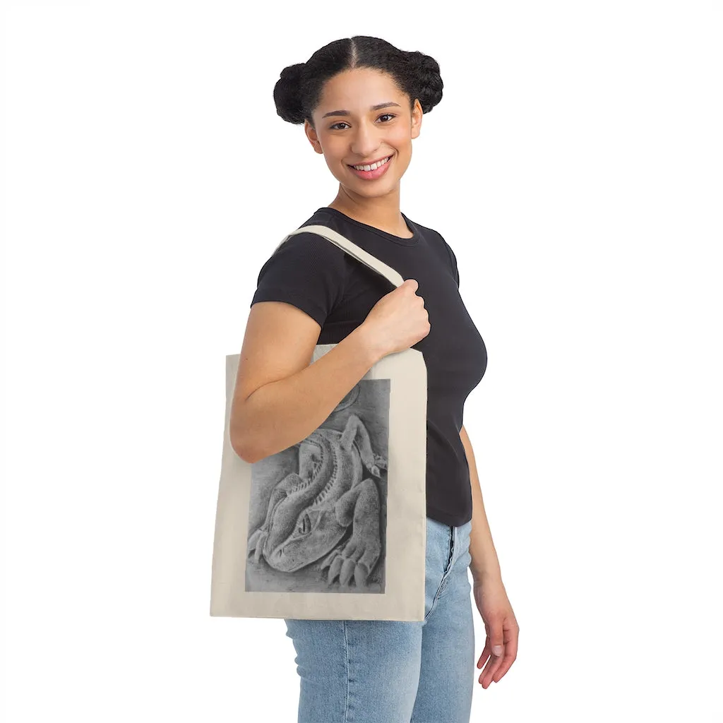 Lizzy the Lizard Canvas Tote Bag