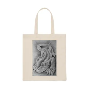 Lizzy the Lizard Canvas Tote Bag