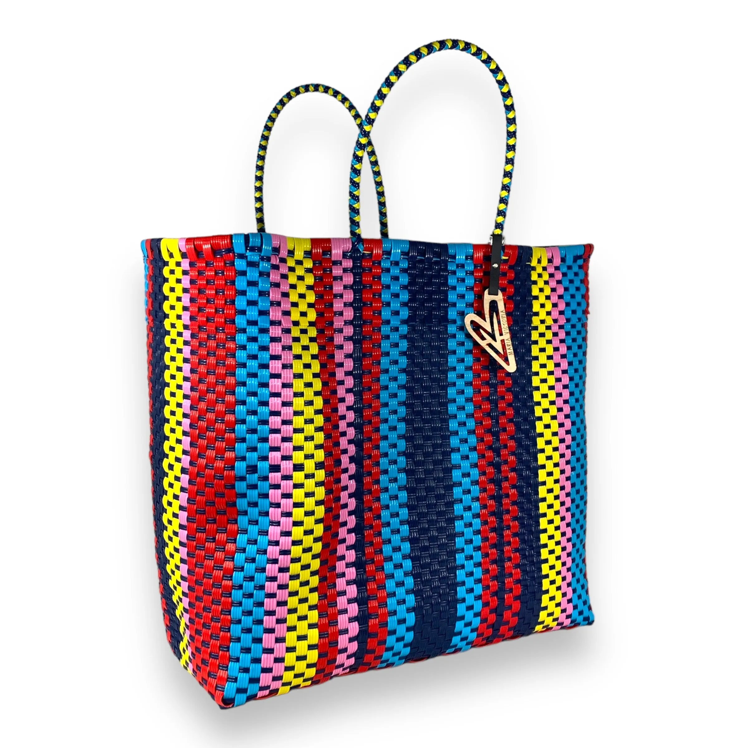 Maria Victoria | Soho Tote | Upcycled, Handwoven, Multicolor Tote