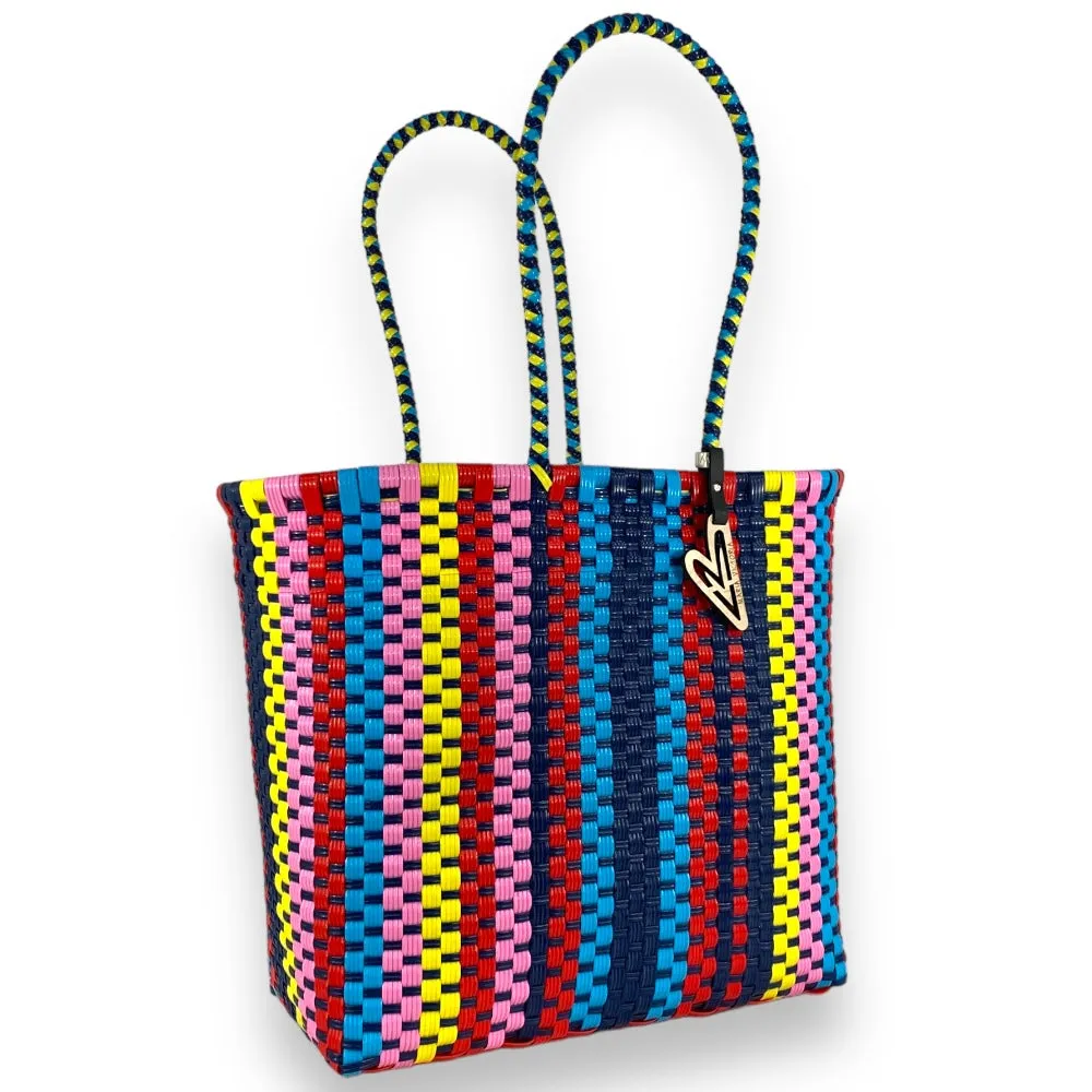 Maria Victoria | Soho Tote | Upcycled, Handwoven, Multicolor Tote