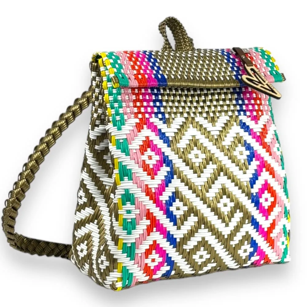 Maria Victoria | Spark BK | Upcycled, Handwoven, Backpack