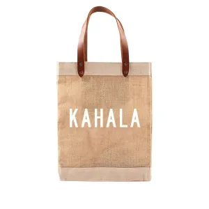 Market Tote Kahala  (White Lettering)