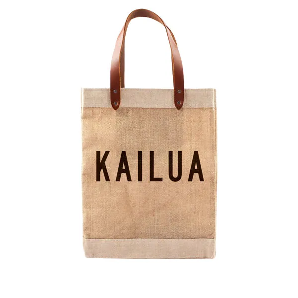 Market Tote Kailua (Black Lettering)