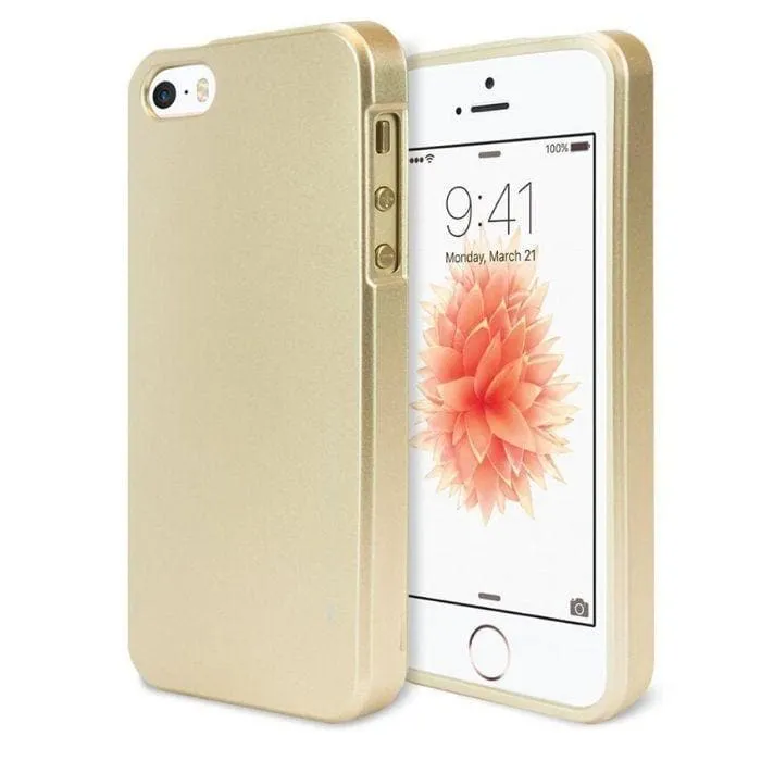 Mercury Jelly Case for iPhone 5/5s/SE - Metal Gold