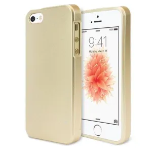 Mercury Jelly Case for iPhone 5/5s/SE - Metal Gold