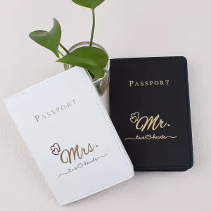 Mr  Mrs Passport Holder Set for Travel Lovers