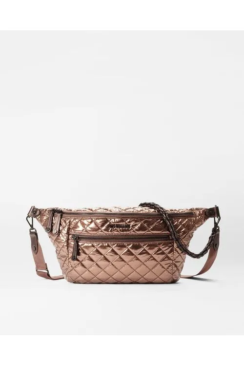 MZ Wallace Crosby Crossbody Sling Bag 1267C2101 | Copper Metallic Lacquer