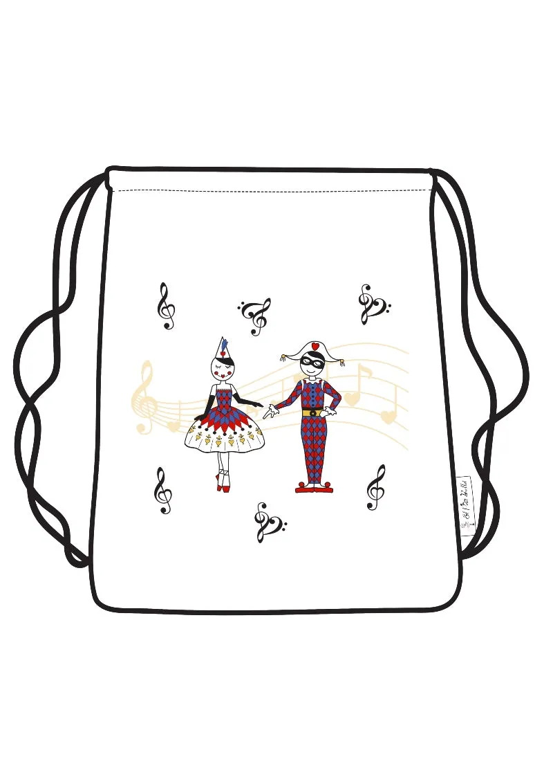 ON SALE Harlequinade Drawstring Backpack