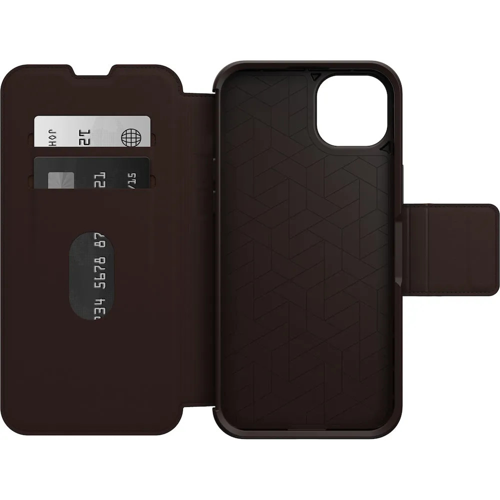 OtterBox Strada Case - For iPhone 14 Plus (6.7") - Espresso