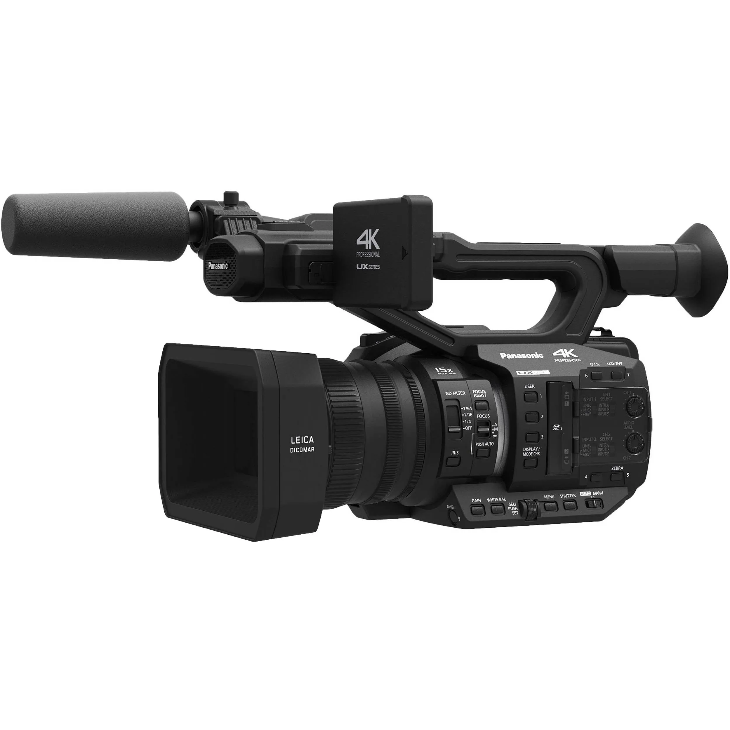 Panasonic AG-UX90 4K/HD Professional Camcorder with 128GB Starter Essential Package