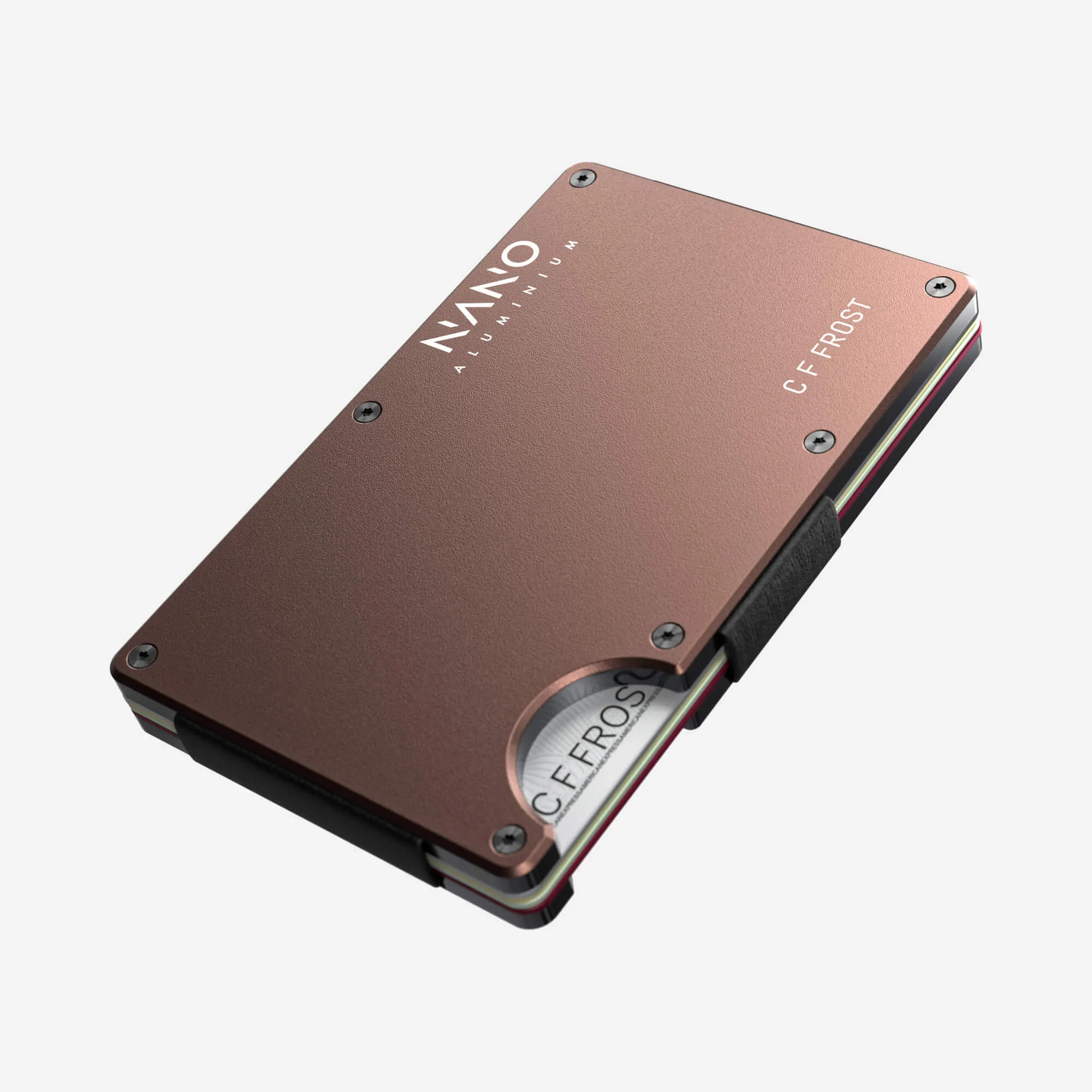 Personalised AirTag Cash Strap Wallet (Sonic Copper)