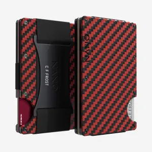 Personalised Cash Strap Wallet (Diablo Red/Stealth Black)