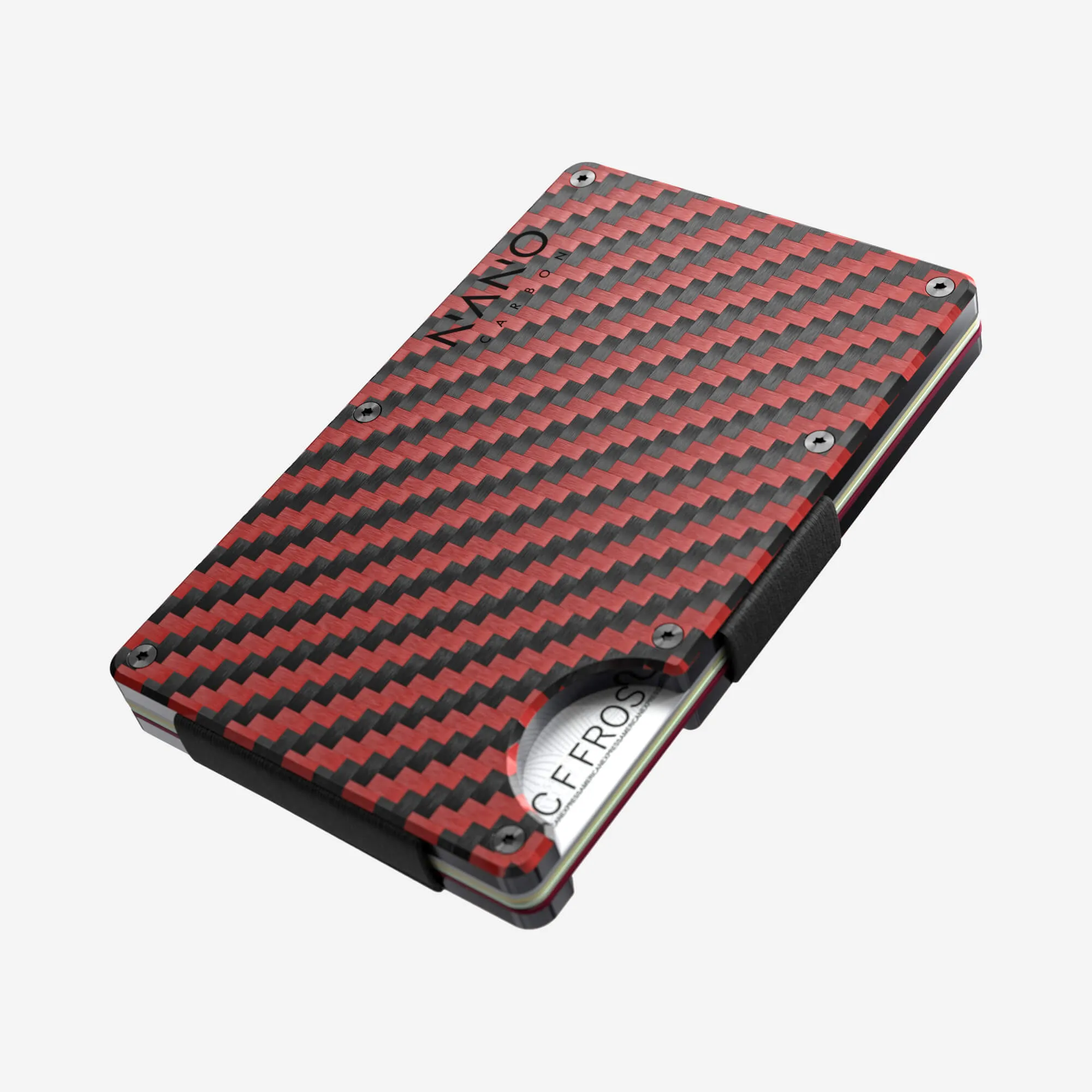 Personalised Money Clip Wallet (Diablo Red/Stealth Black)