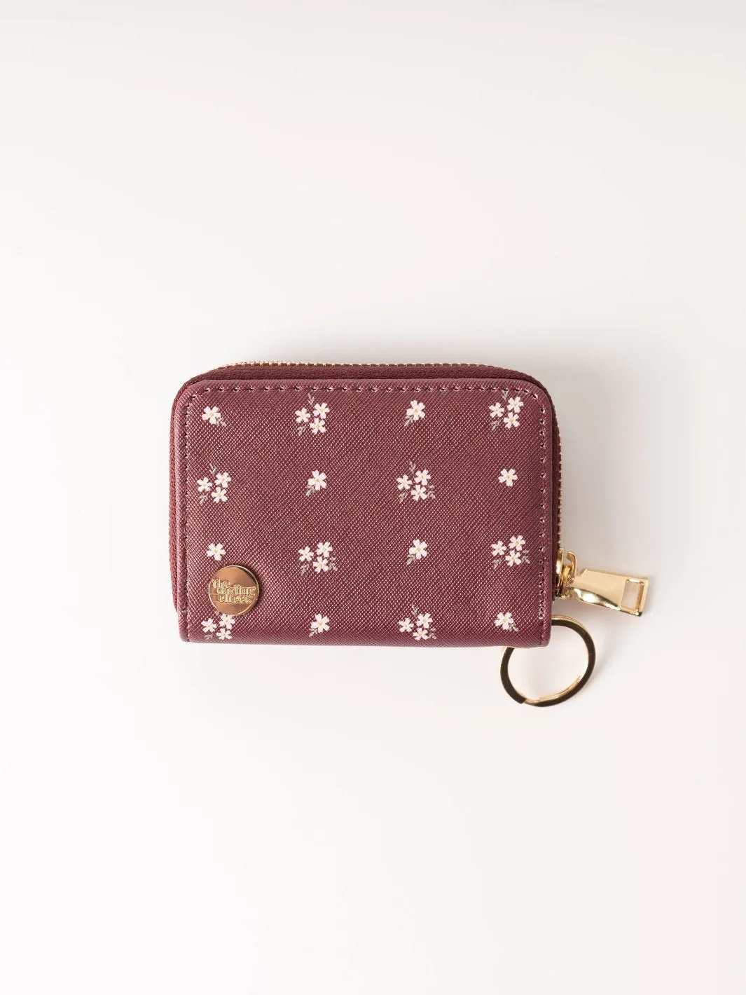 Pretty Posies Plum Zip Wallet