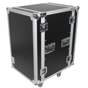 ProX XS-18R18W 18U Space Amp Rack Mount ATA Flight Case 18 Inch Depth W-Casters | Shipped Disassembled