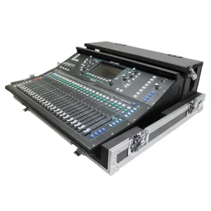 ProX XS-AHSQ5DHW Flight-Road Case for Allen & Heath SQ5 Console with Doghouse and Wheels