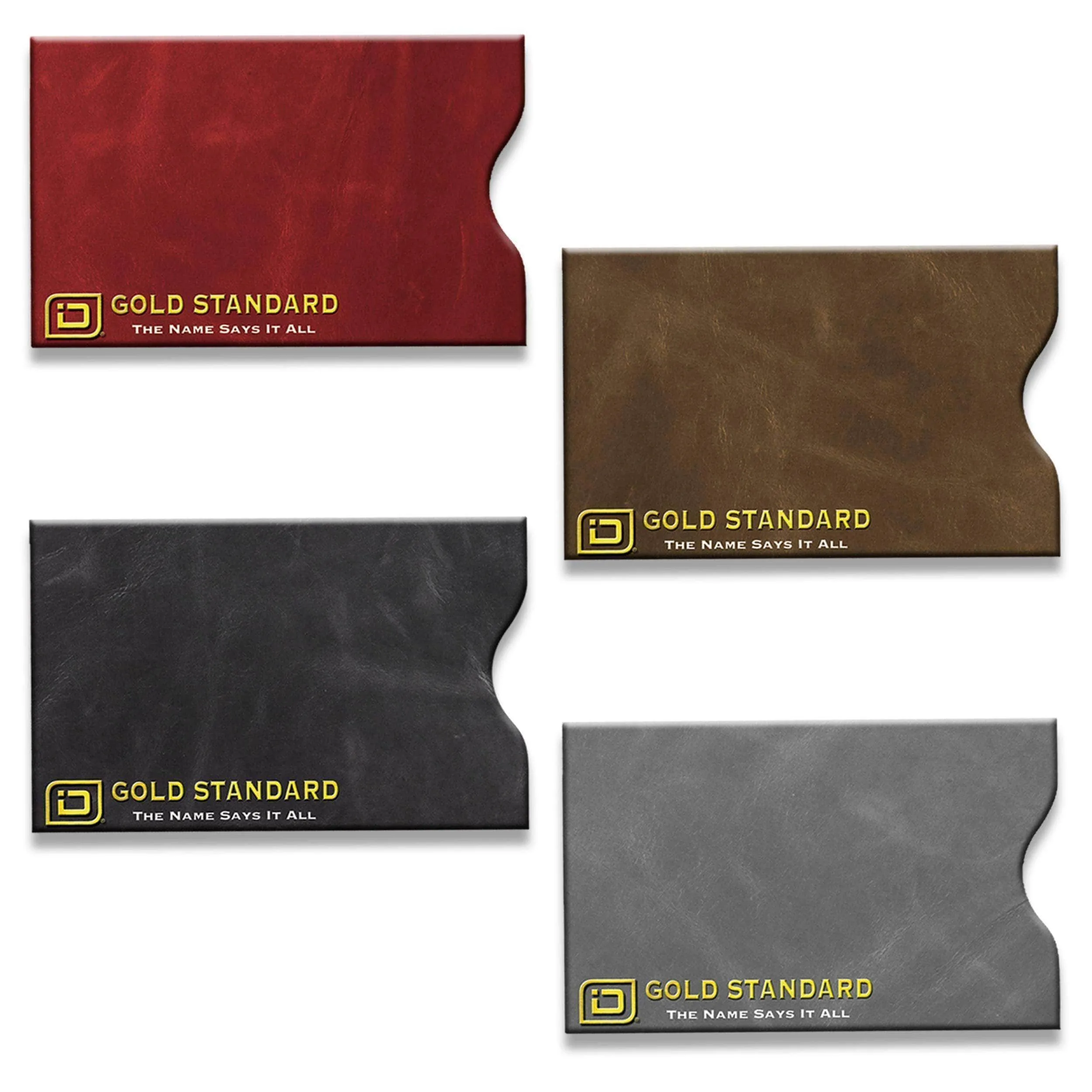 RFID Blocking Credit Card Sleeves - Leather Look 20 Pack