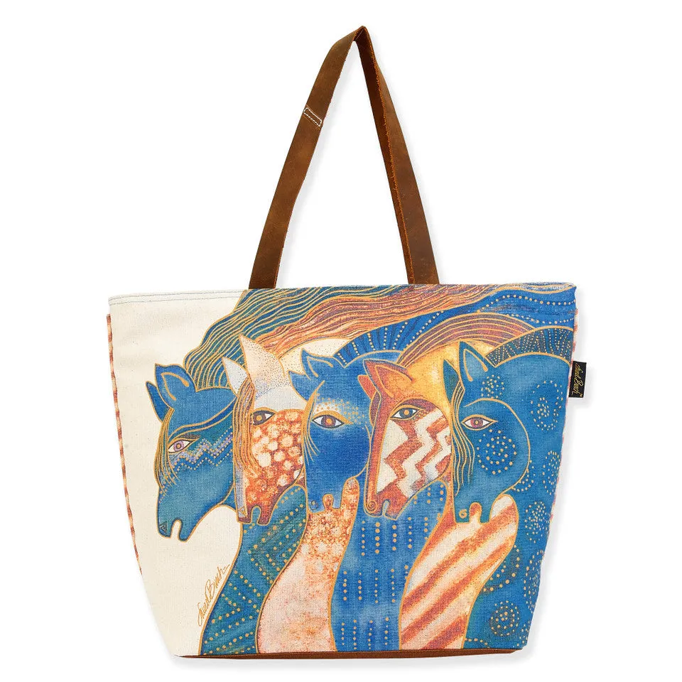 SKY HORSES SHOULDER TOTE