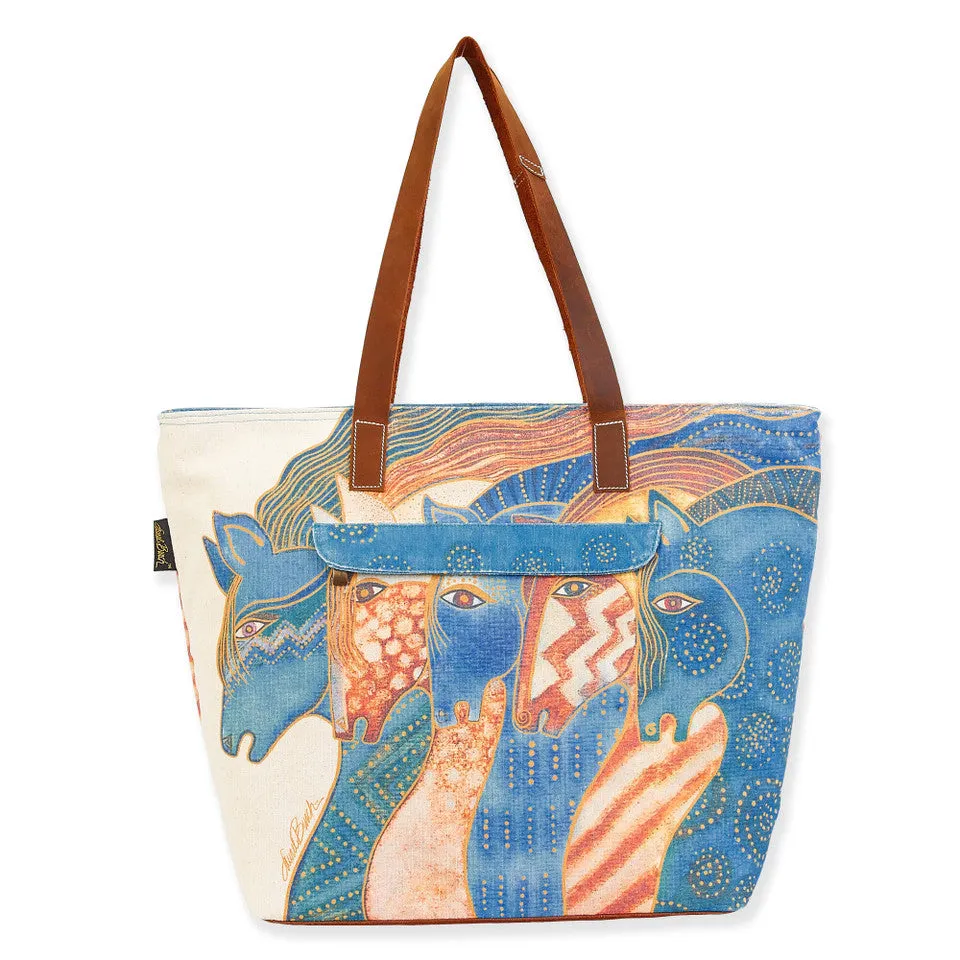 SKY HORSES SHOULDER TOTE